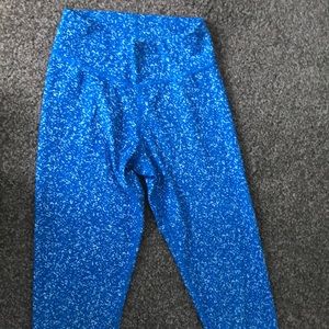 Blue adidas leggings